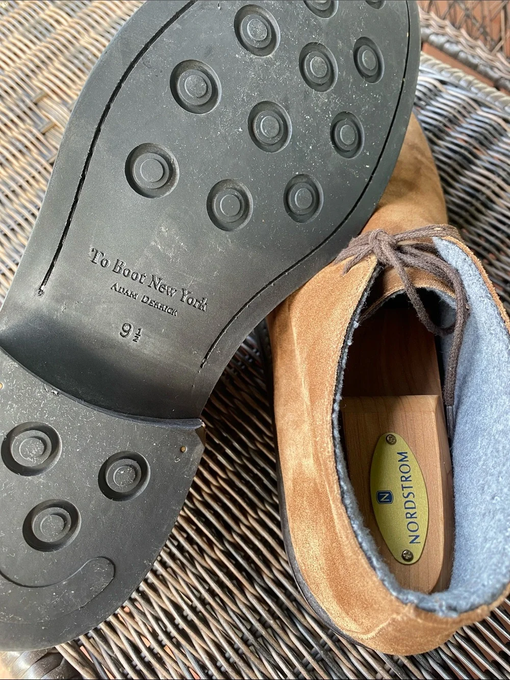 To Boot Suede Chukka Boots in Tan Brown